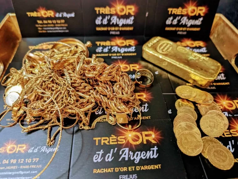 Vendre ses bijoux, ses pièces en OR ou en ARGENT , Fréjus, Très'Or & d'Argent